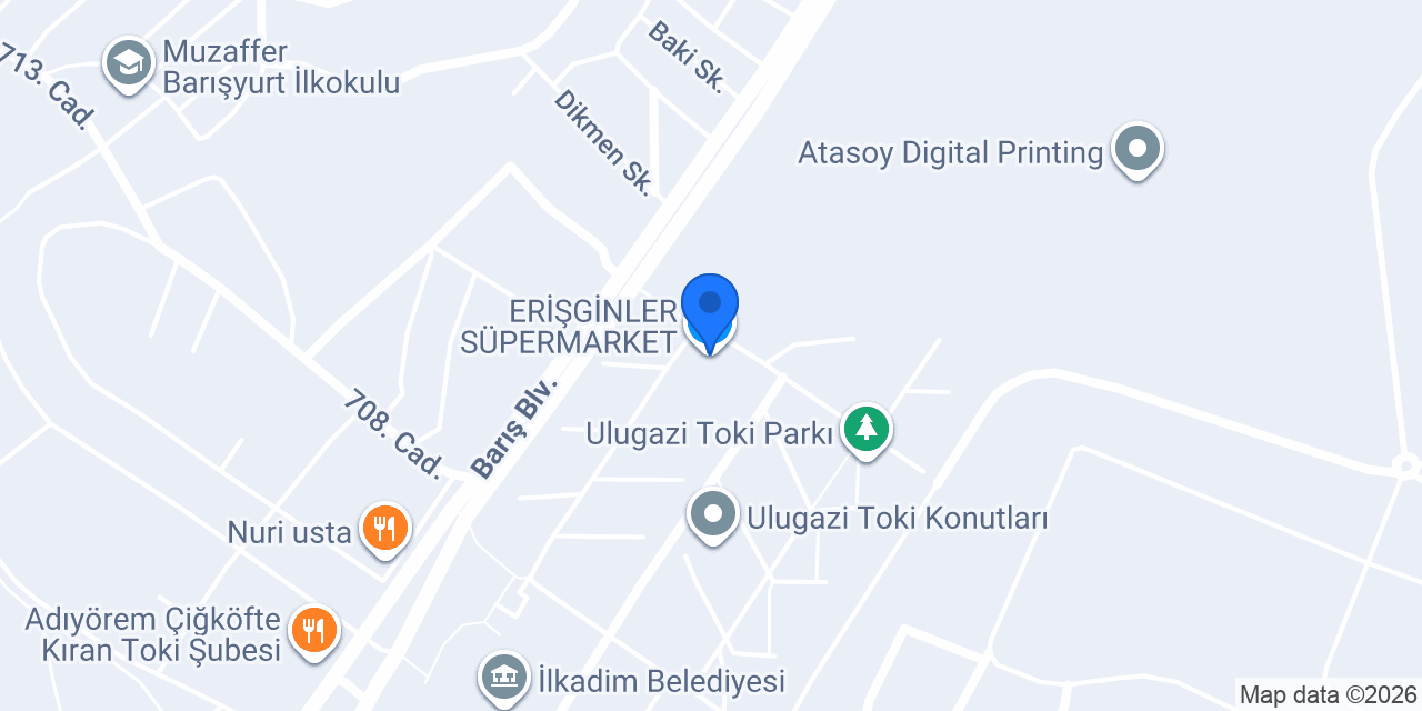 ERİŞGİNLER SÜPERMARKET konumu