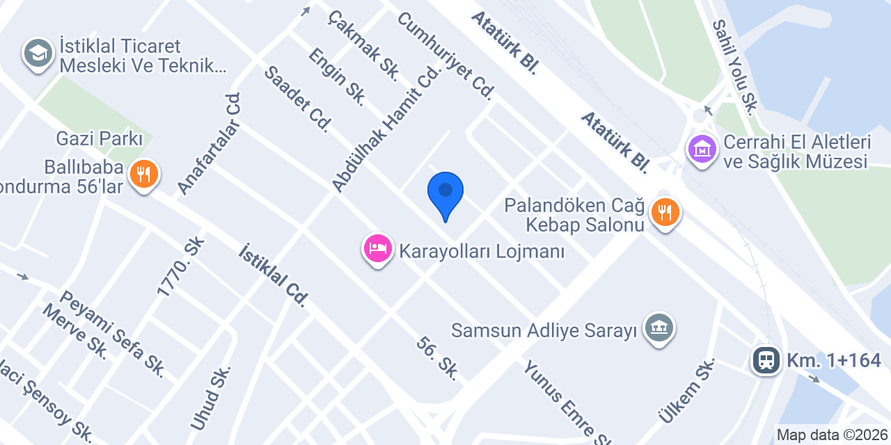 VAROĞLU Hukuk Bürosu konumu
