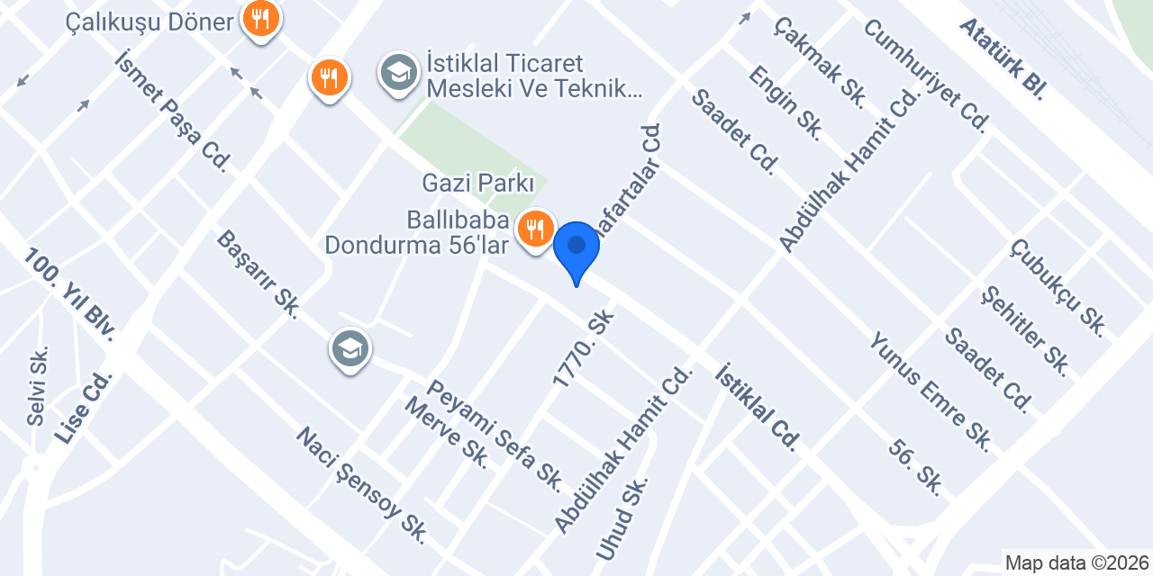 Cadde Optik konumu