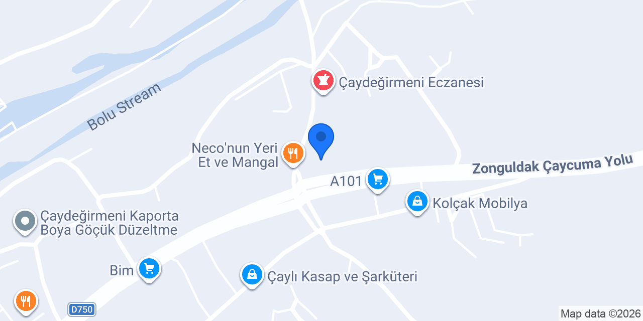 Ptt-çaydeğirmeni Şubesi konumu