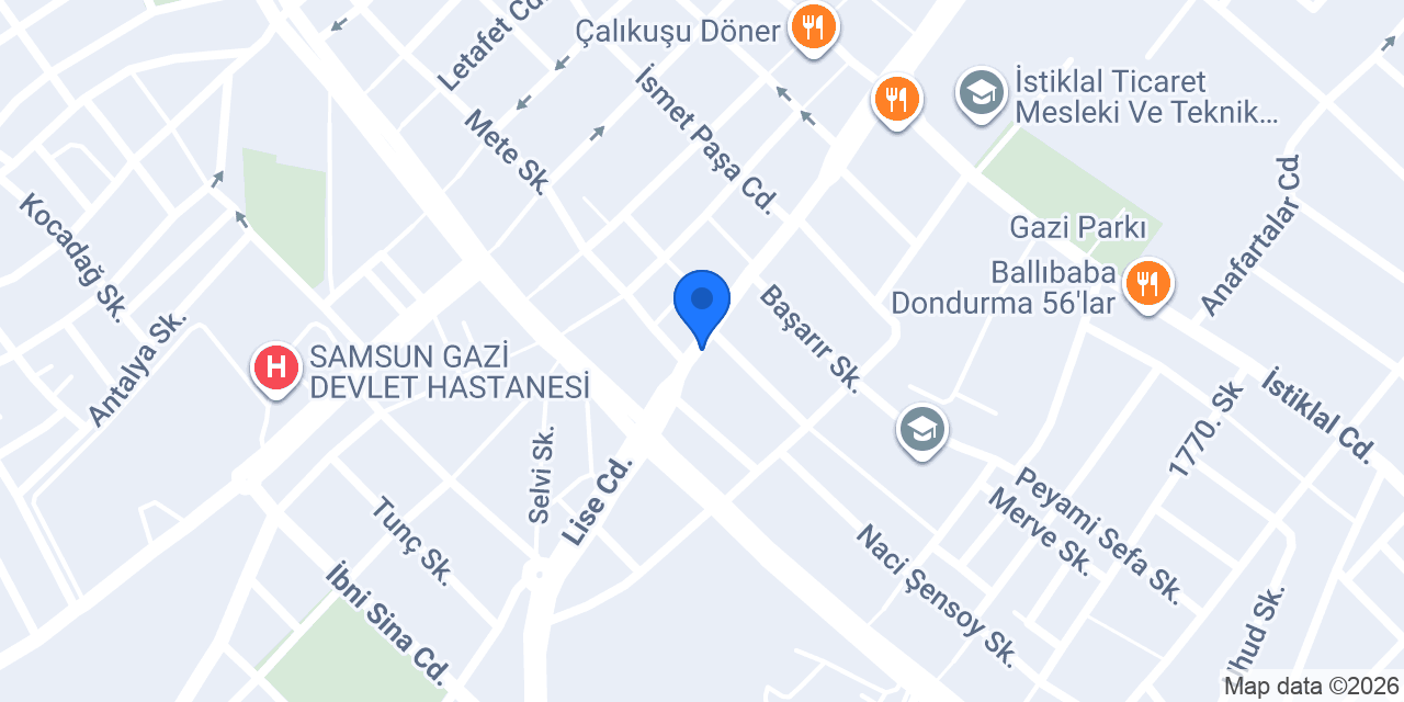 Yeşilırmak Ekmek Fırını konumu