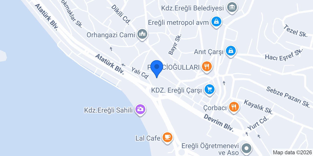 Kdz.Ereğli Masaj ve terapi salonu konumu