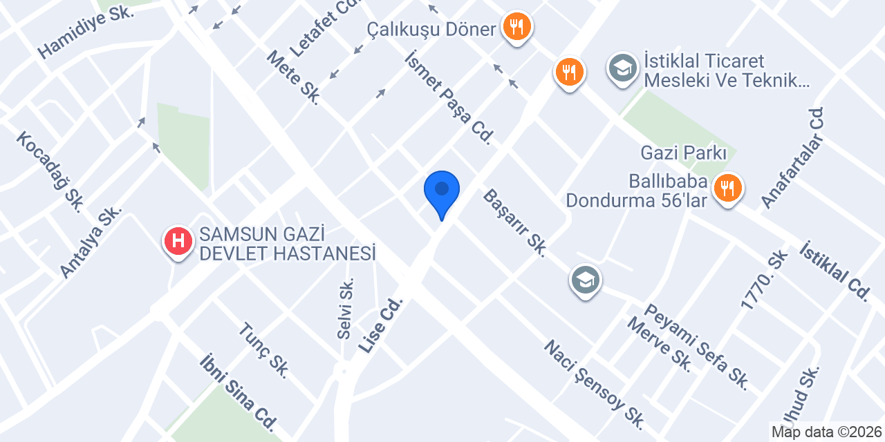 Orkide Çiçekcilik konumu