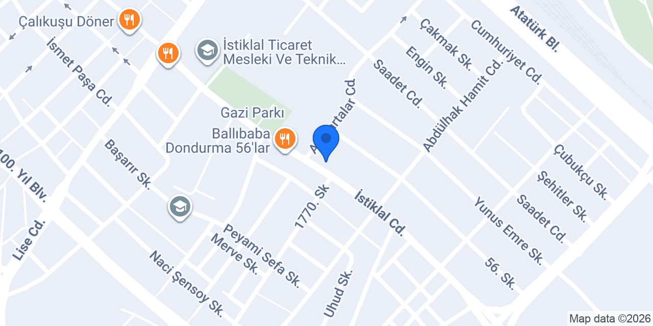 Avukat Hilal EKİCİ ÇELİK konumu