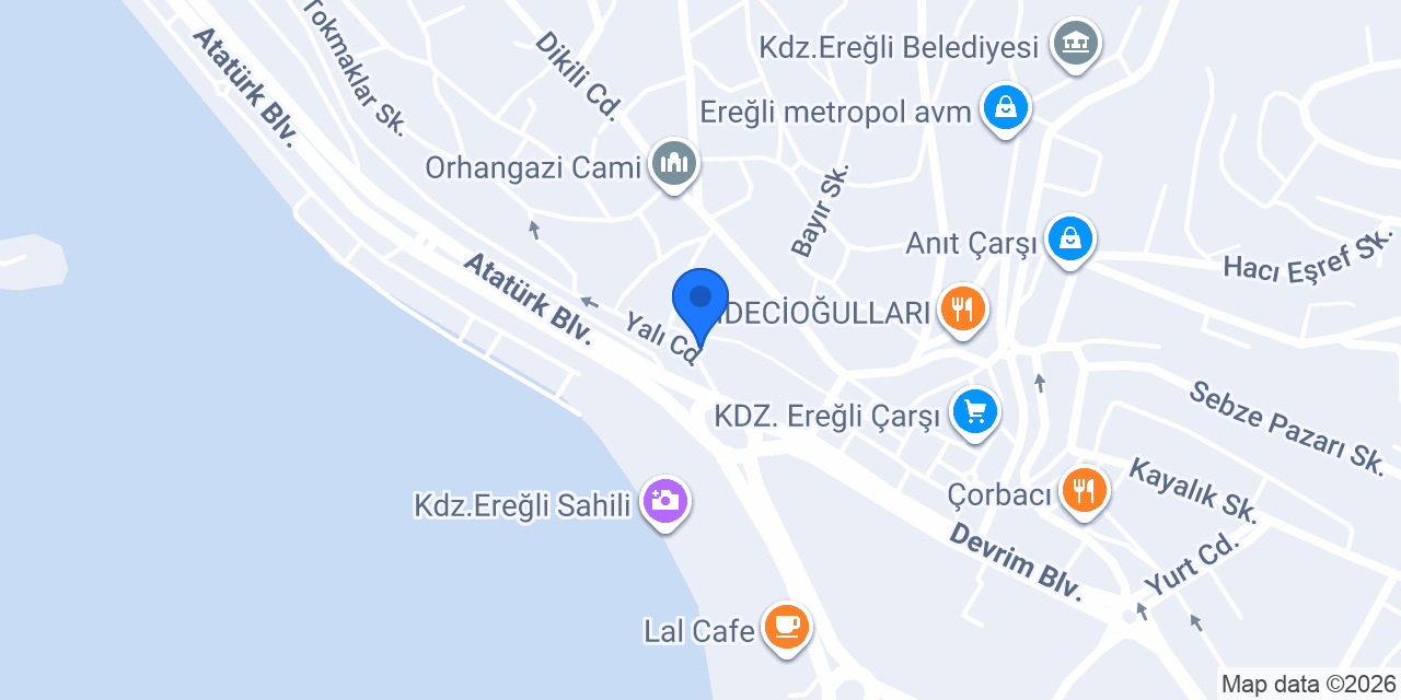 Yalı Club konumu