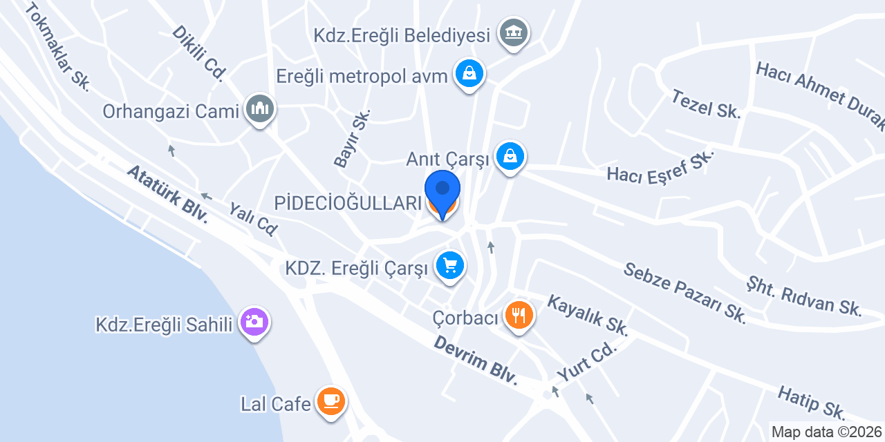 PİDECİOĞULLARI konumu