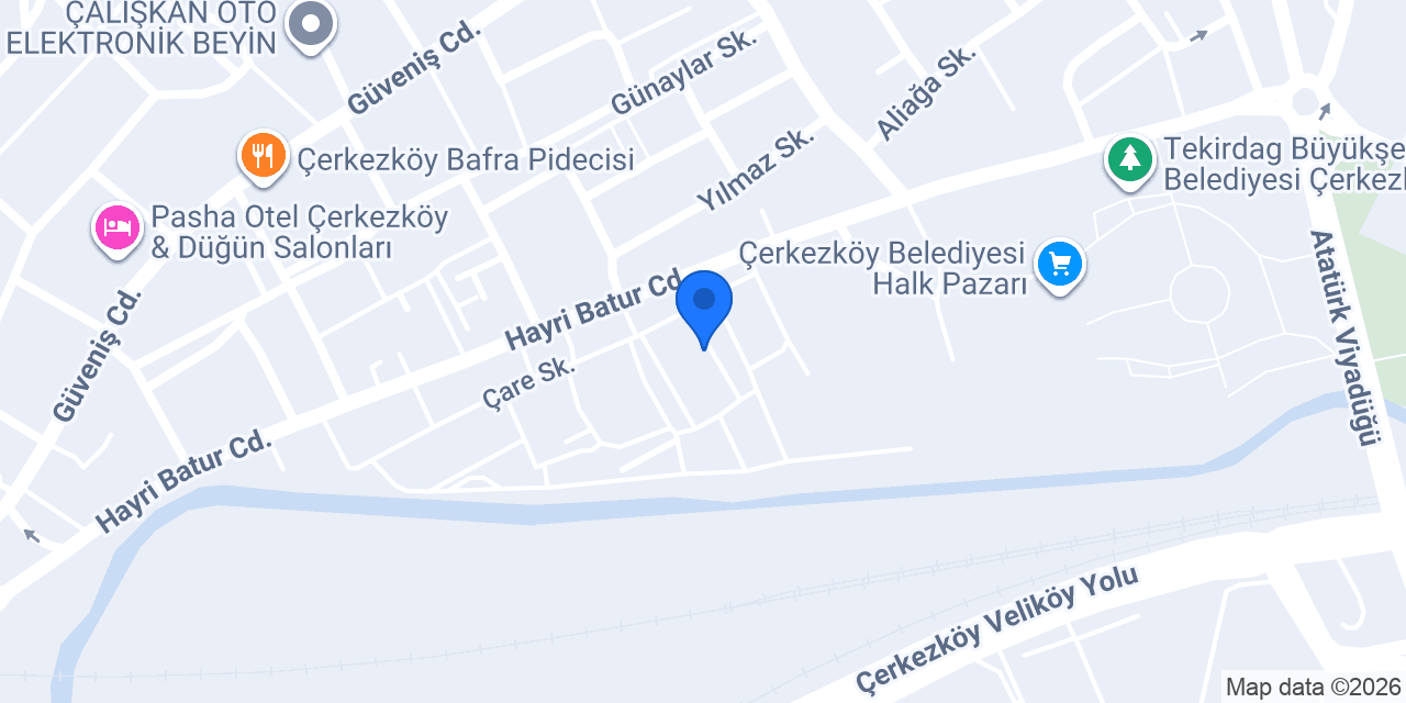 ÇERKEZKÖY BOBİNAJ konumu