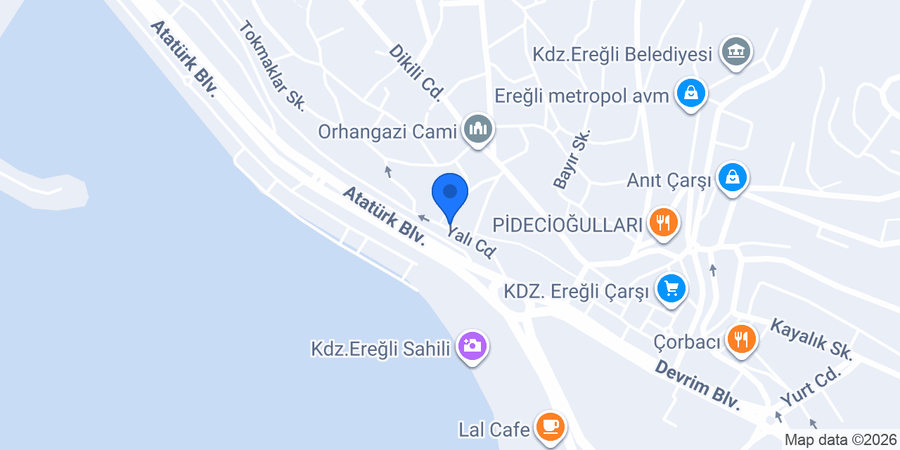 Çikolata Evim Karadeniz Ereğli konumu