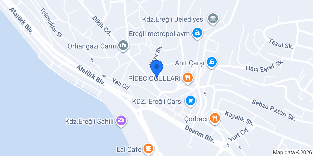 Halkbank Karadeniz Ereğli Şubesi konumu