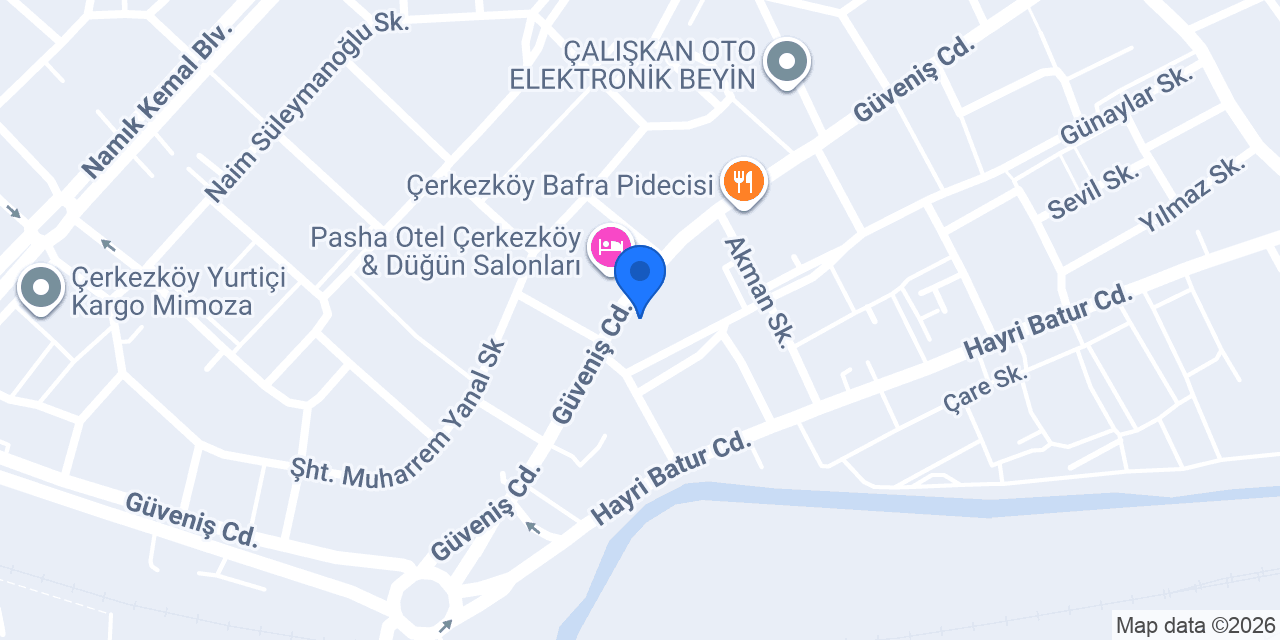 PAKEL ENDUSTRİYEL konumu