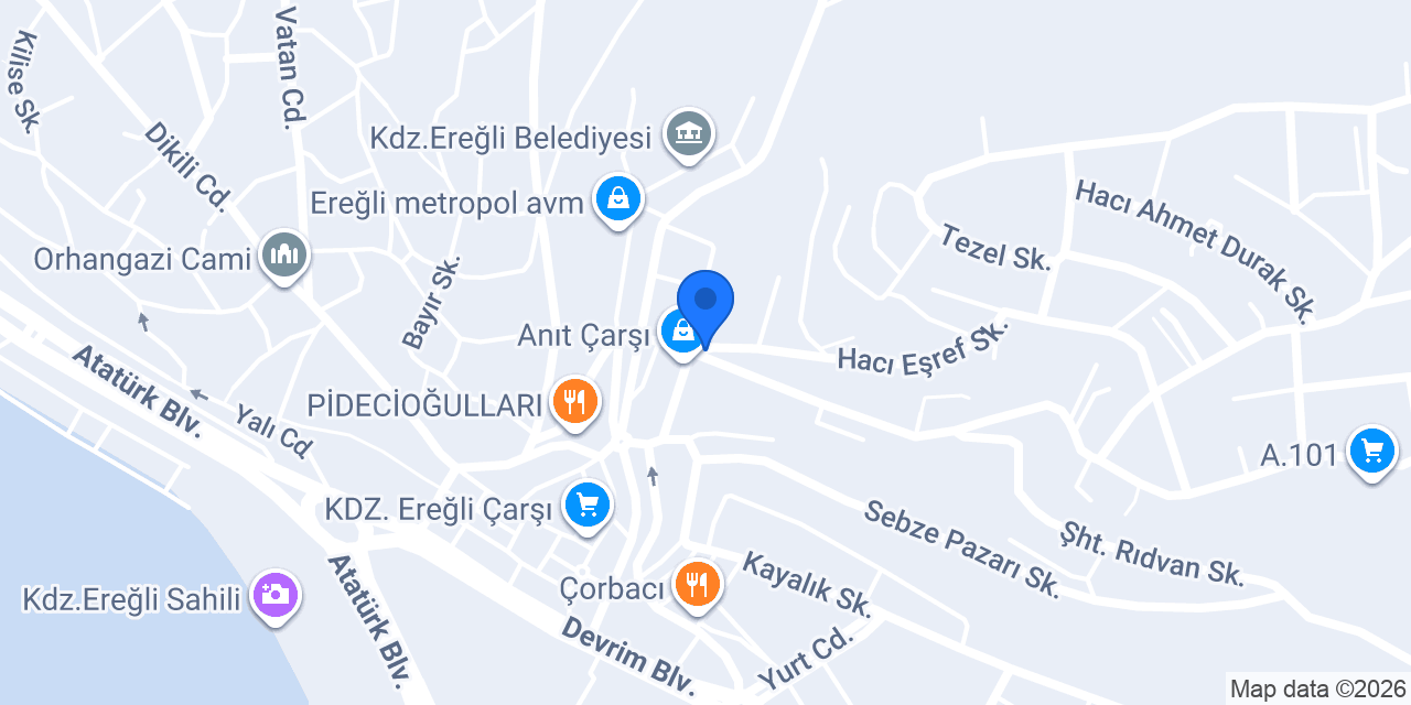 Zonguldak Ereğli Çilingir konumu