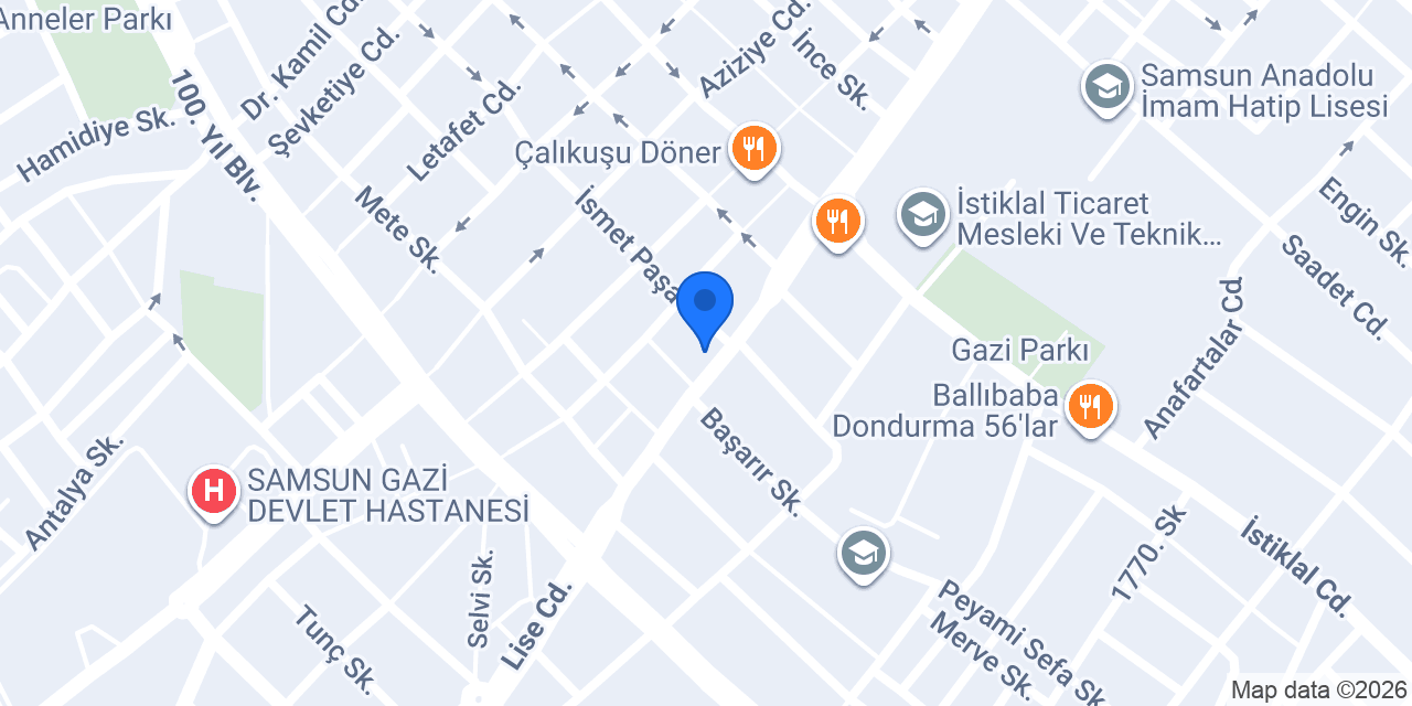 Mavi Eczanesi konumu