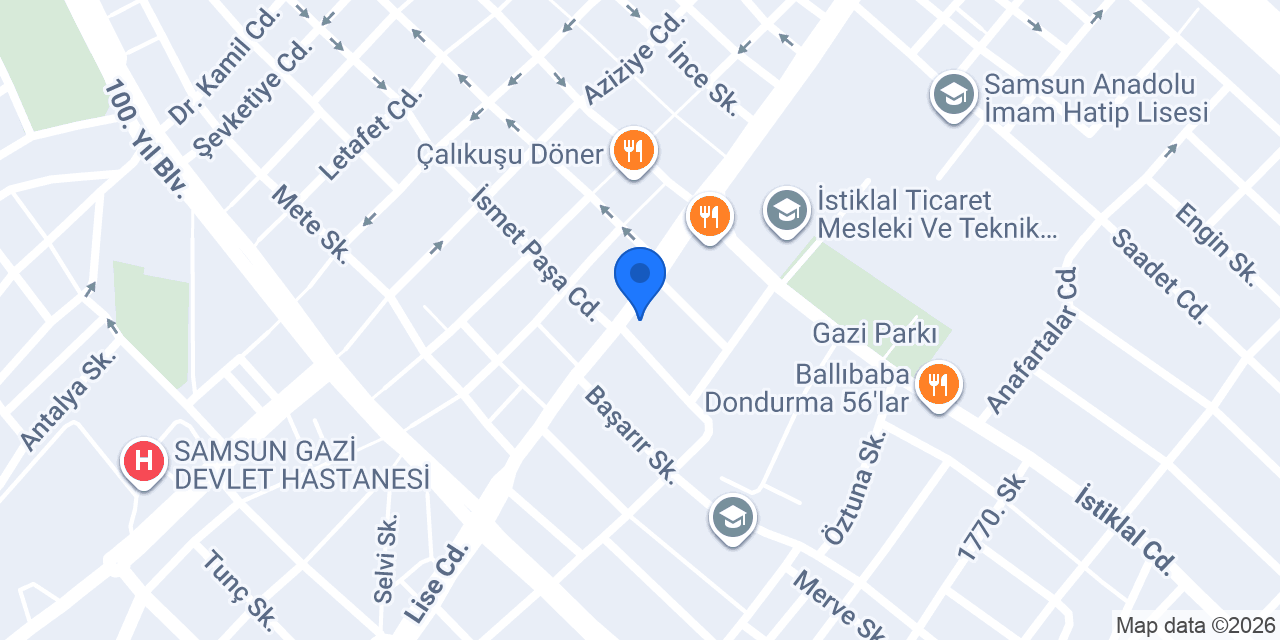 SS Tasarım Bistro konumu