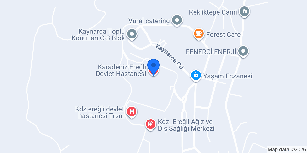 Karadeniz Ereğli Devlet Hastanesi konumu