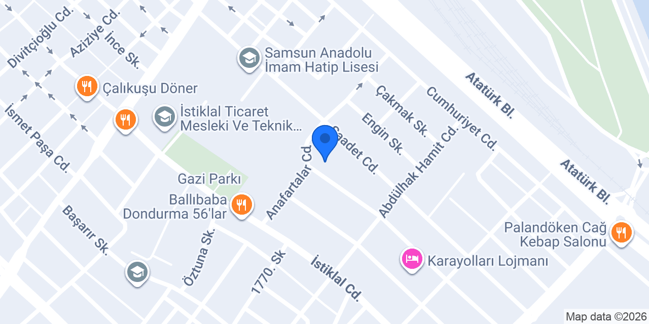 Dt. Çağatay Yazıcı konumu
