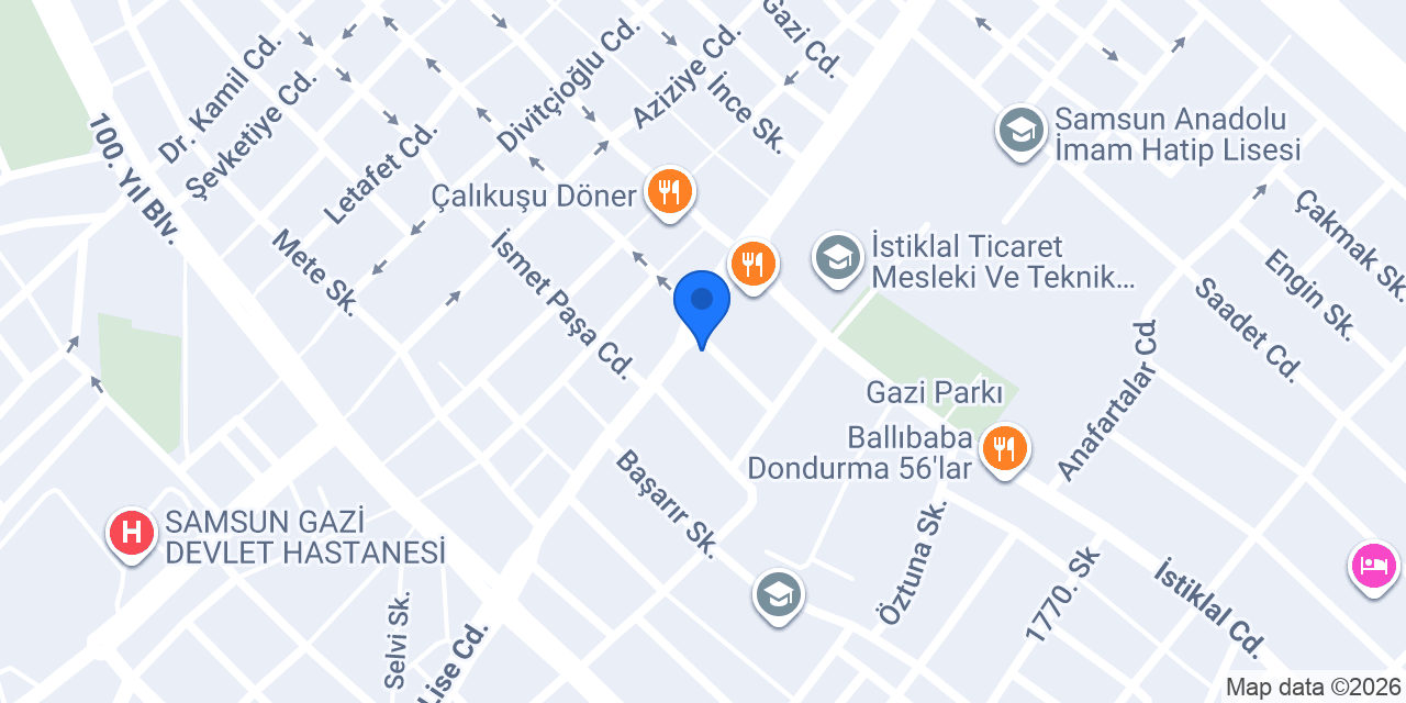 Reyhan'ın Mutfağı Samsun konumu