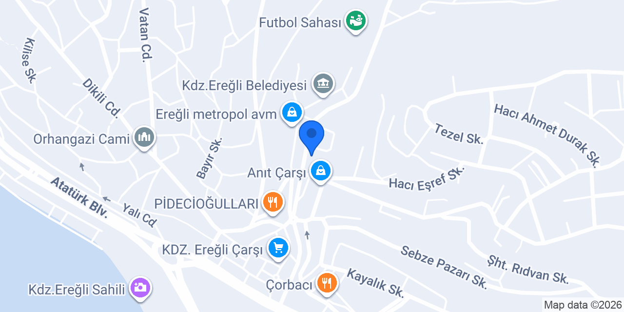 Yonca Türk Diş Hekimi konumu