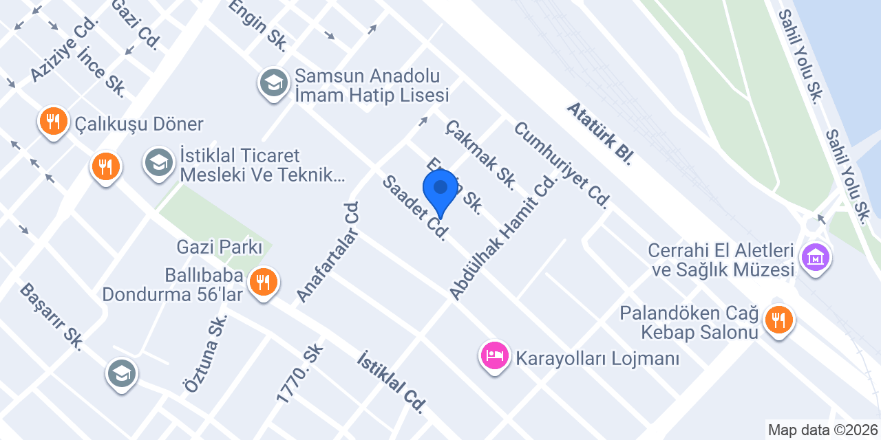 İyb Bubble waffle Samsun konumu