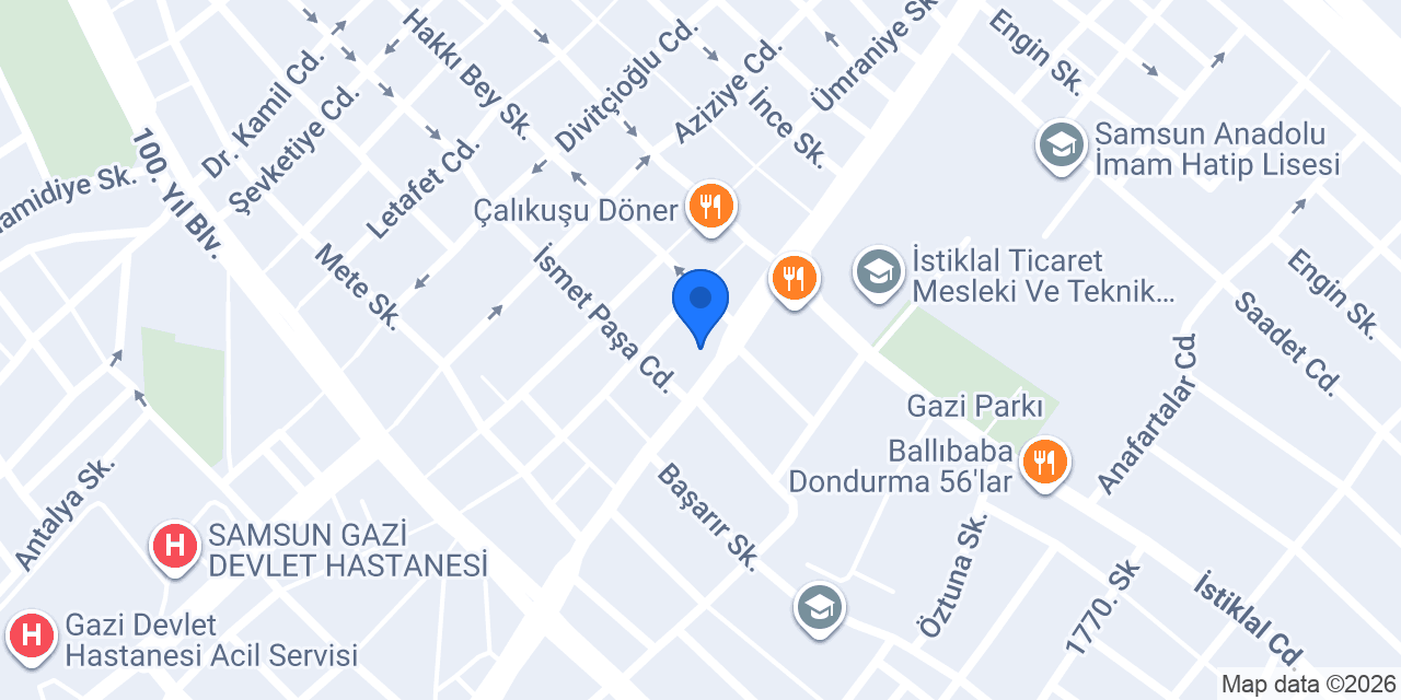 Diş Hekimi Canberk USLU konumu
