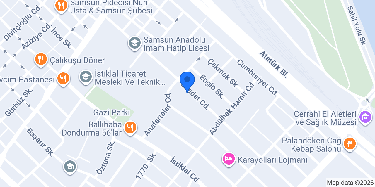 Ars Avukatlık Bürosu konumu