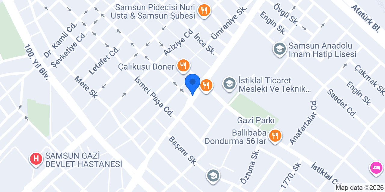 Yeni Lise Eczanesi konumu