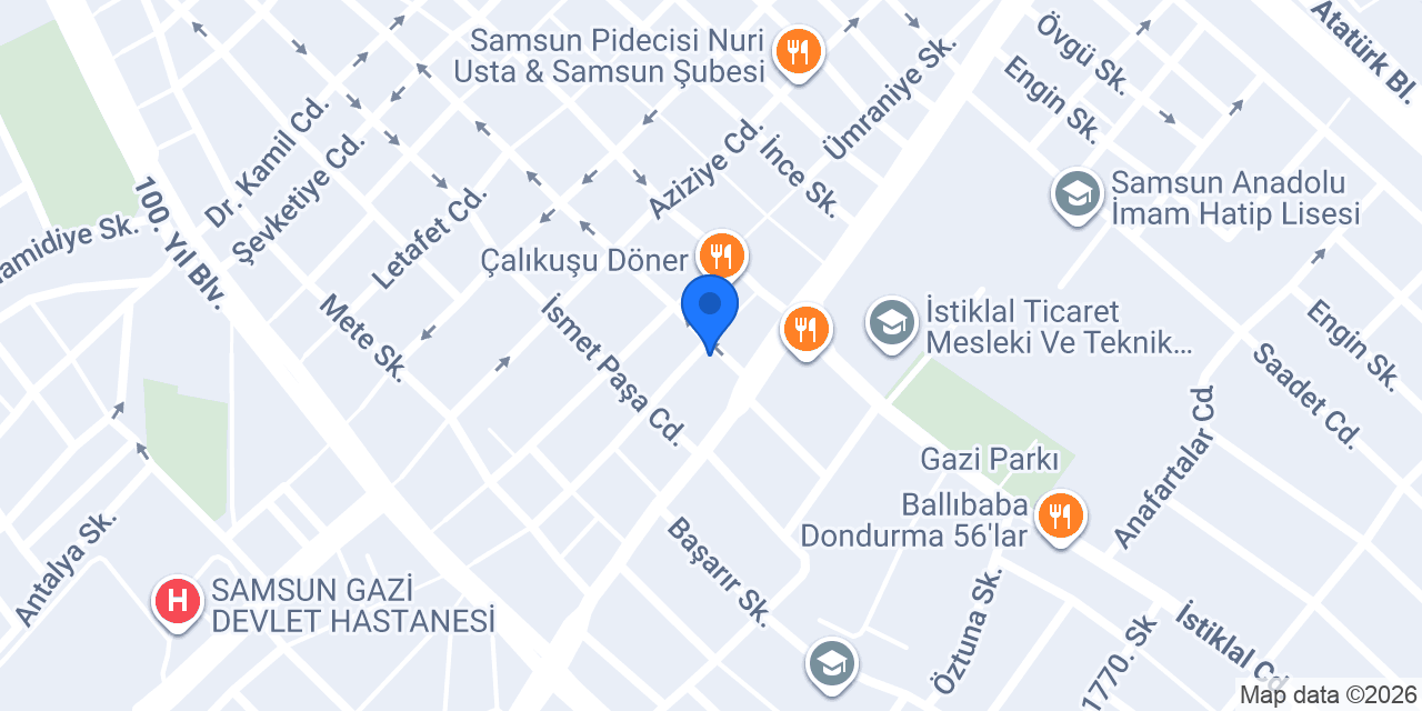Ptt-istiklal Şubesi konumu