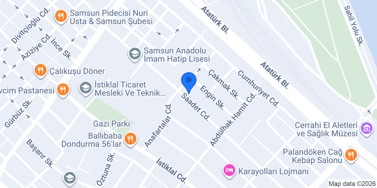 56’lar Veteriner Kliniği konumu