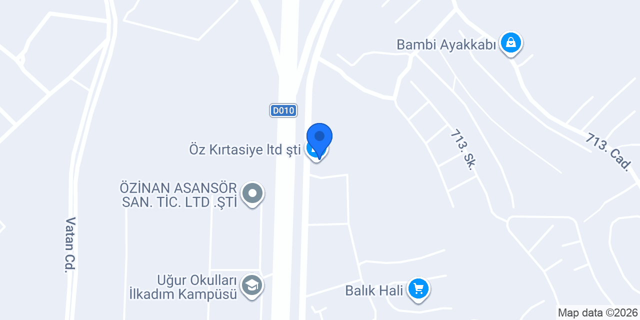 Öz Kırtasiye ltd şti konumu