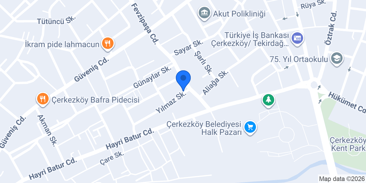 TRAKYA YAPI DEKORASYON TASARIM konumu