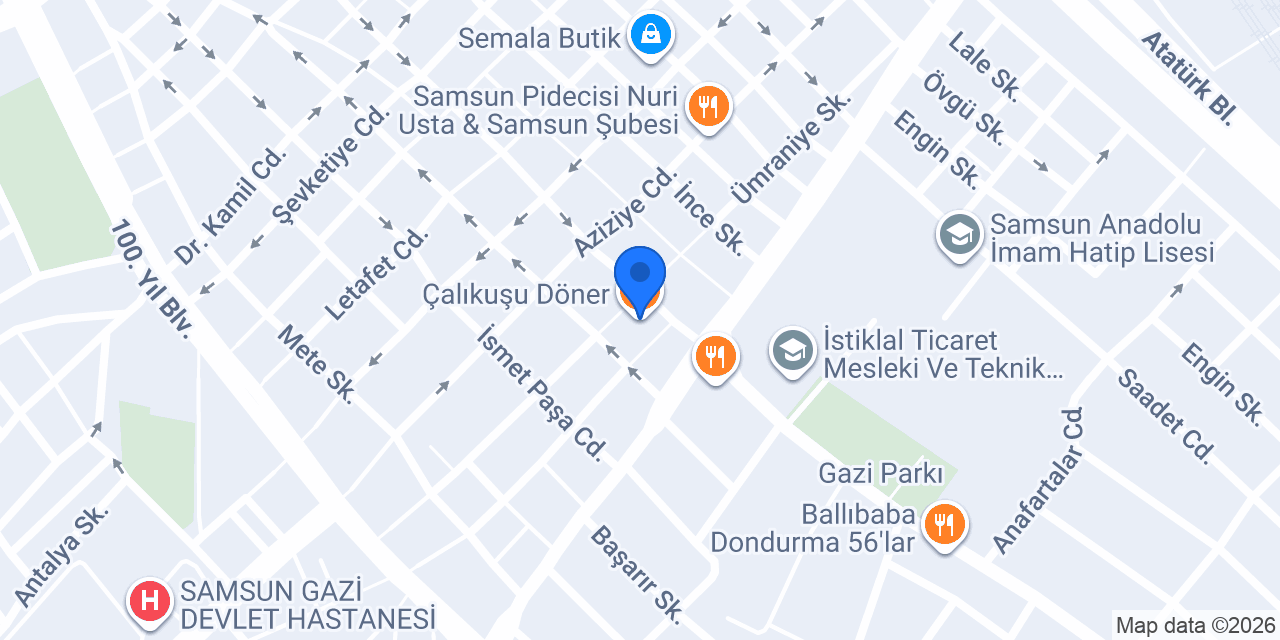 Çalıkuşu Döner konumu