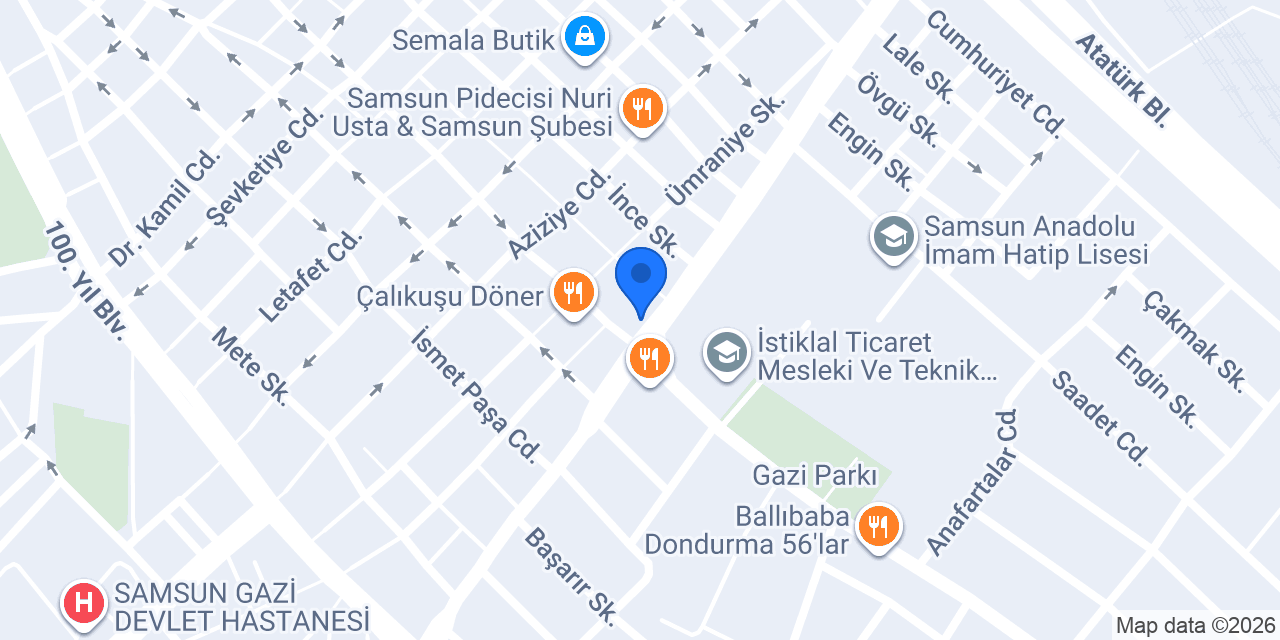 Garanti BBVA Çiftlik Caddesi Şubesi konumu