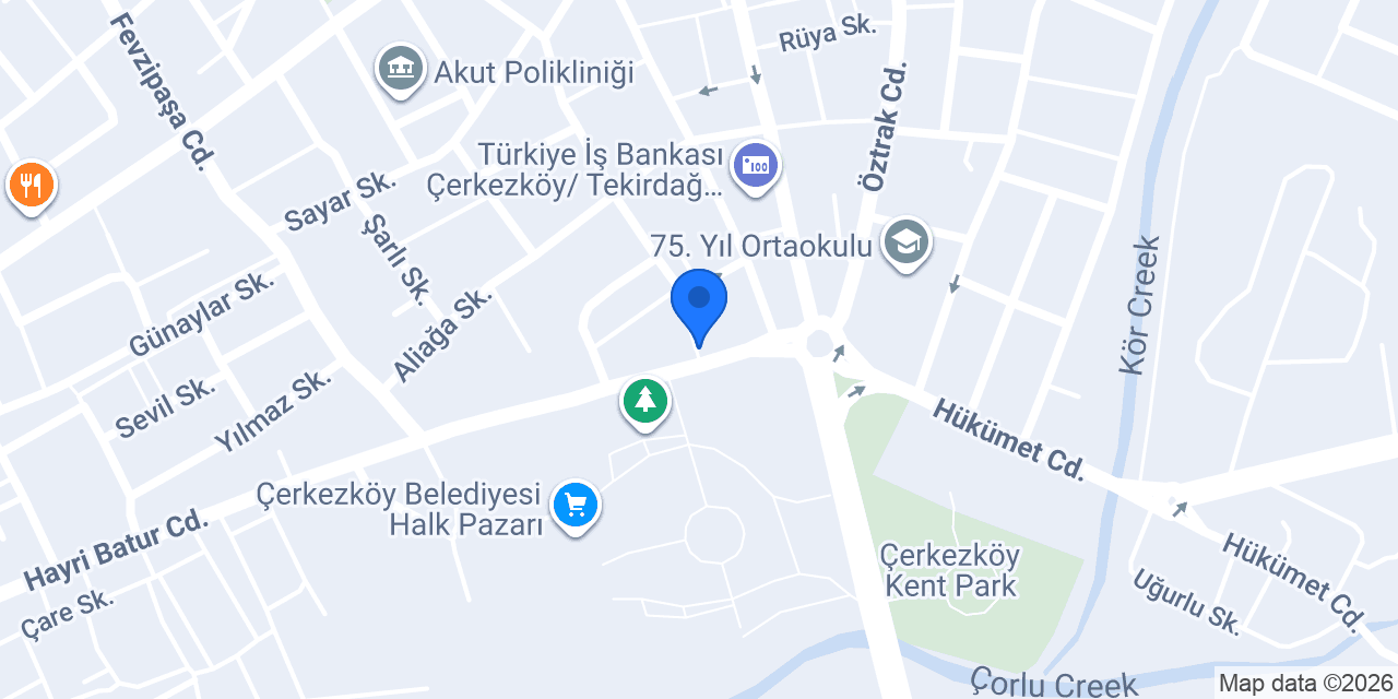 ÇERKEZKÖY PİDELAND konumu