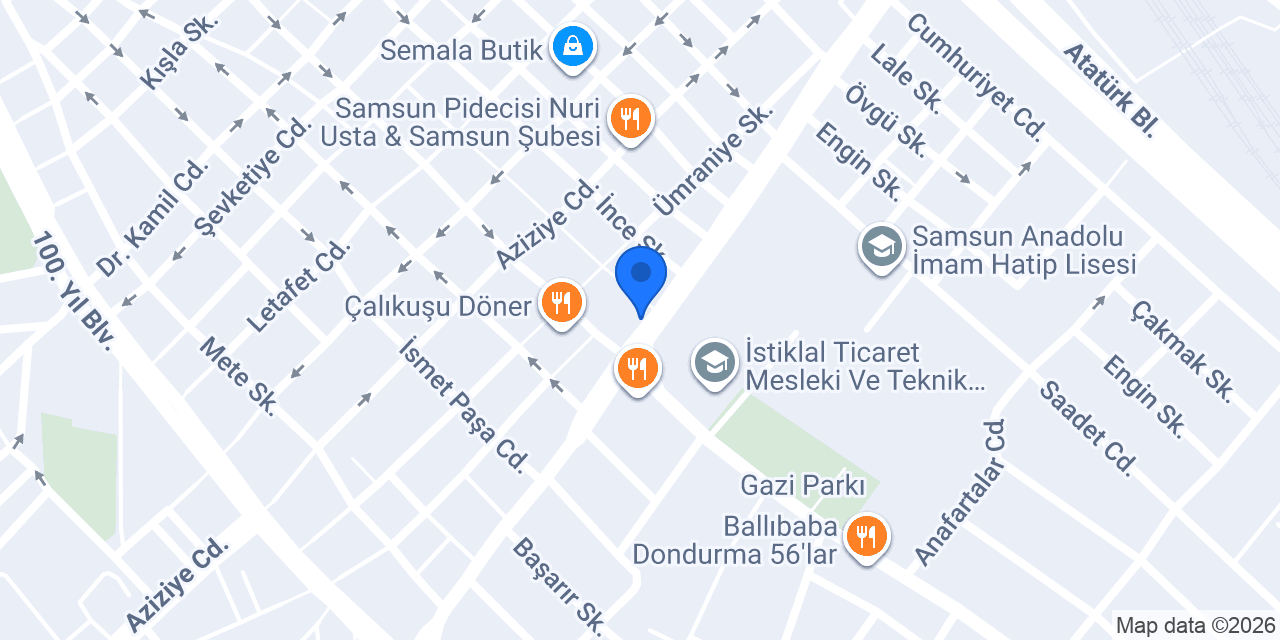 Ortodontist Dr. Demet Katar Sevilmiş konumu
