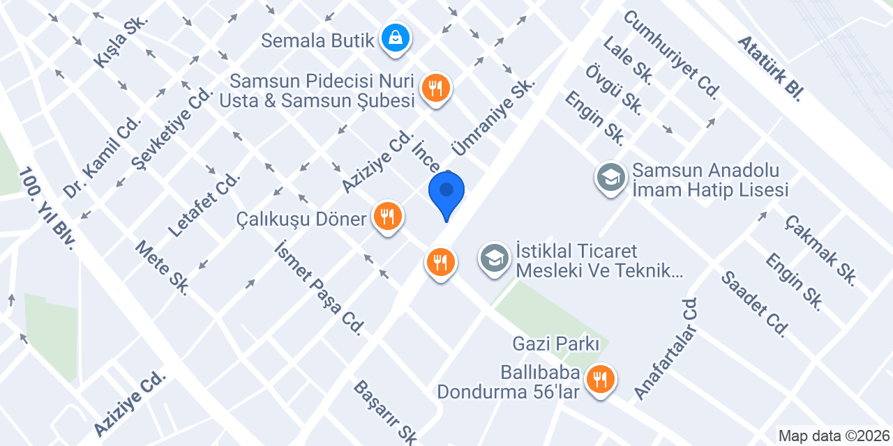 Diş Hekimi Teoman-Saadet Güçlü konumu