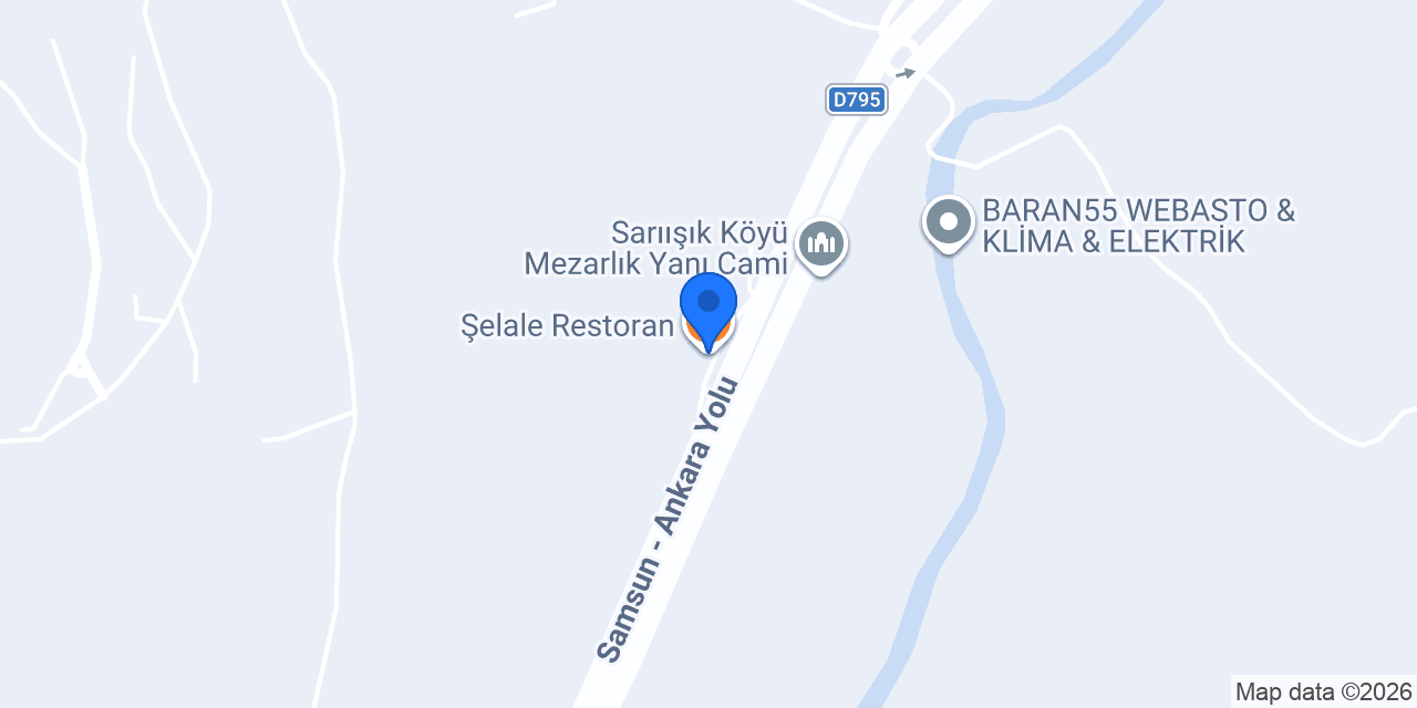 Şelale Restoran konumu
