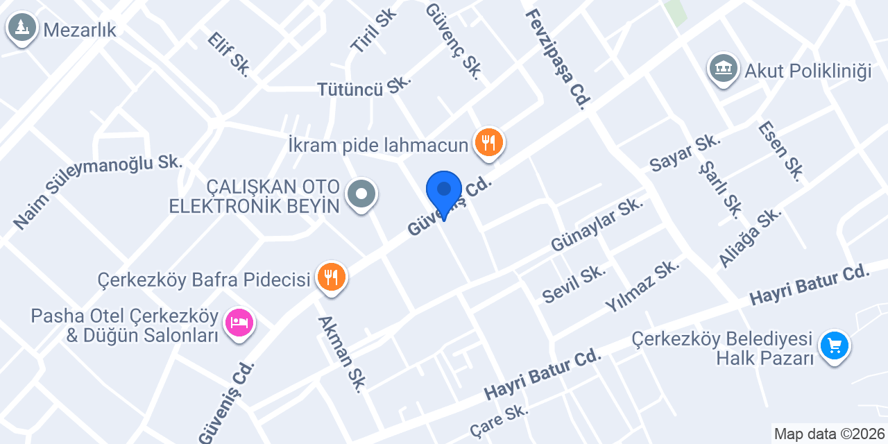 Börekçim Pasta Cafe konumu