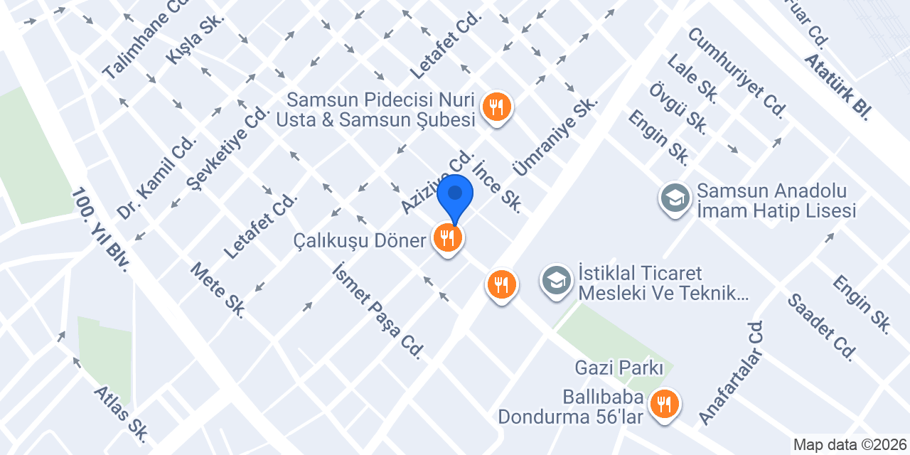 Akbank Çiftlik Cd./Samsun Şubesi konumu
