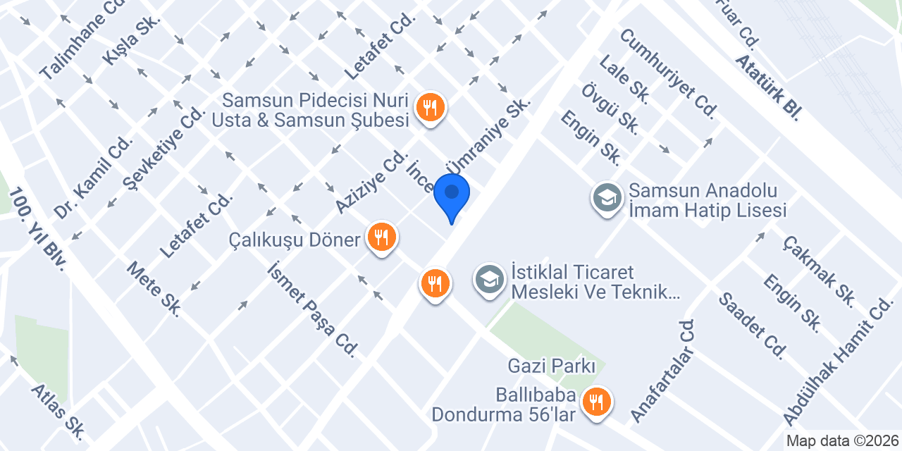 Diş Hekimi Tuncer Okuyucu konumu