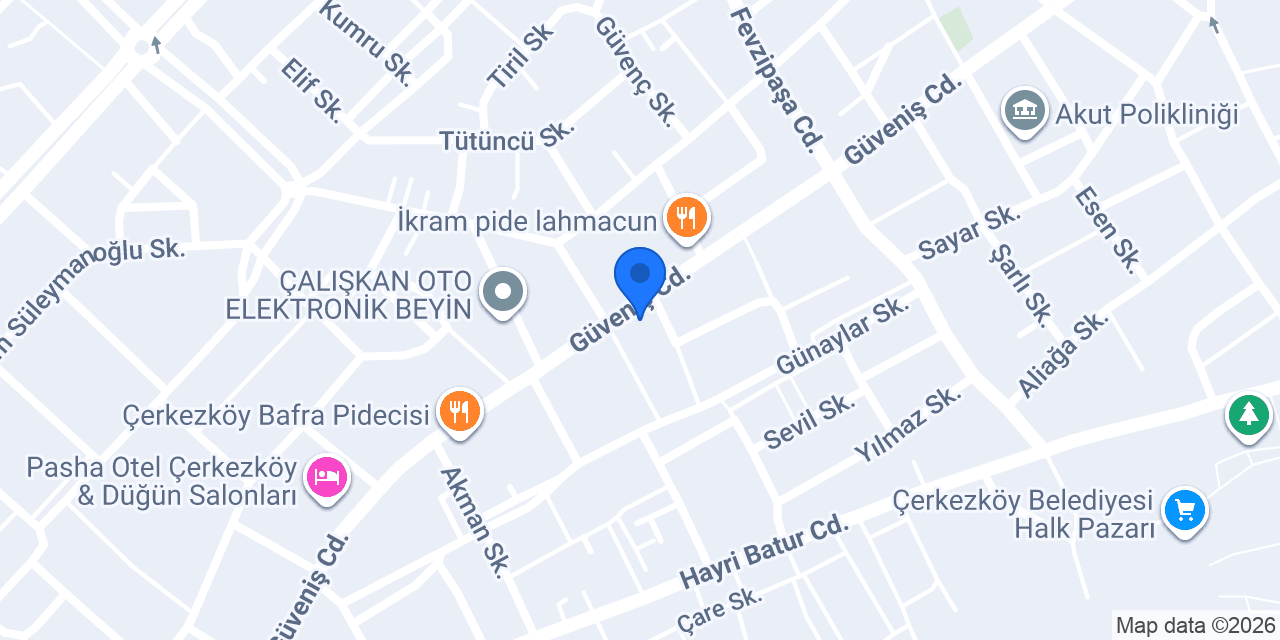Oses Çiğ Köfte konumu
