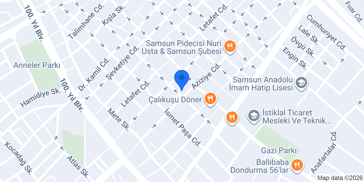 Samsun Tur Perisi konumu