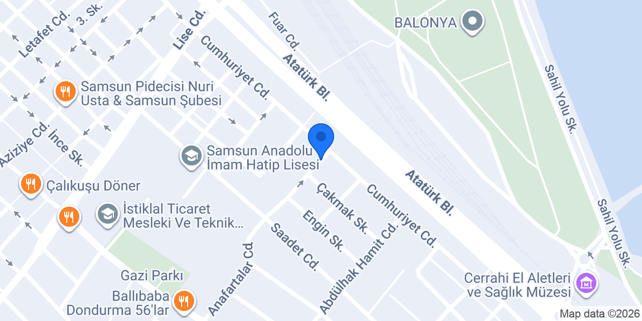 Şahin Çayevi konumu