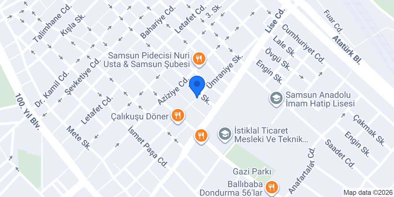 Mavera Nargile Cafe konumu