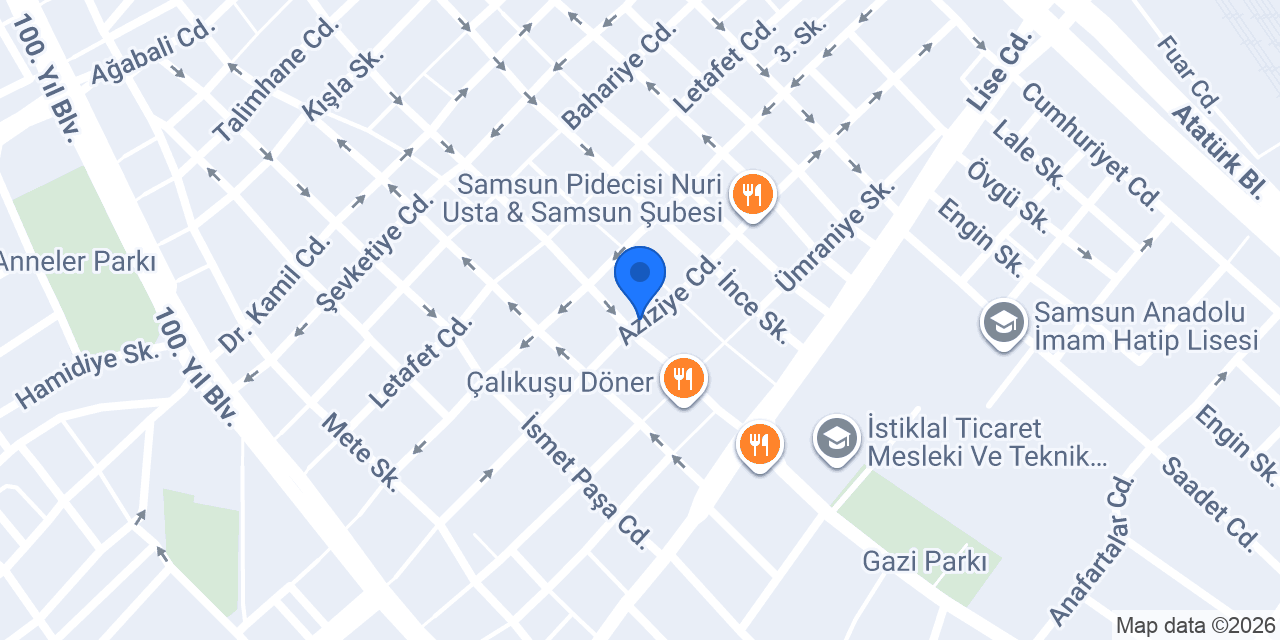 Atam Çiftlik Polikliniği konumu