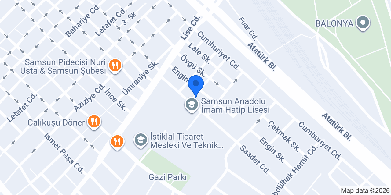 TOKGÖZ SİGORTA - SAMSUN ŞUBE konumu