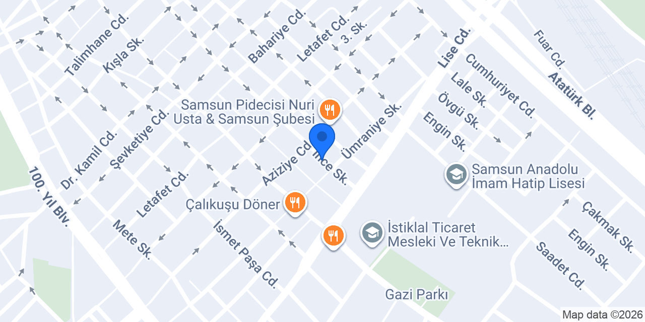 Ramazan Gül Tattoo stüdyo konumu