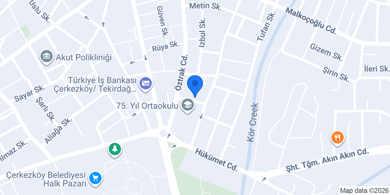 DORA TRAKYA VETERİNER KLİNİĞİ konumu