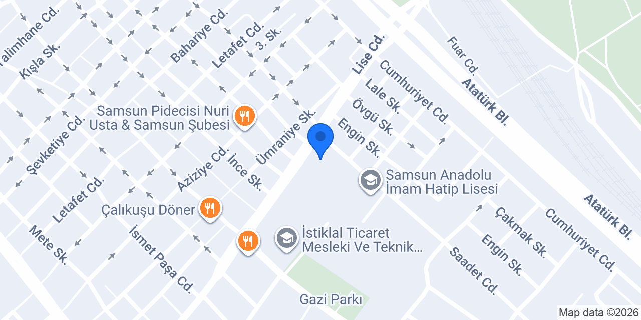 Atatürk Anadolu Lisesi konumu