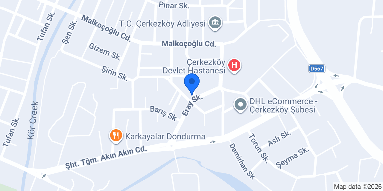 Gümüş Erkek Kuaförü konumu