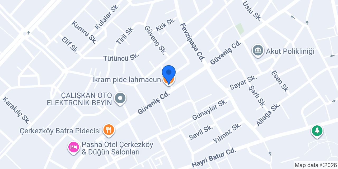 İkram pide lahmacun konumu