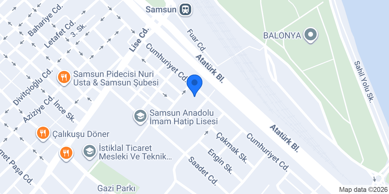 Atatürk Ortaokulu konumu